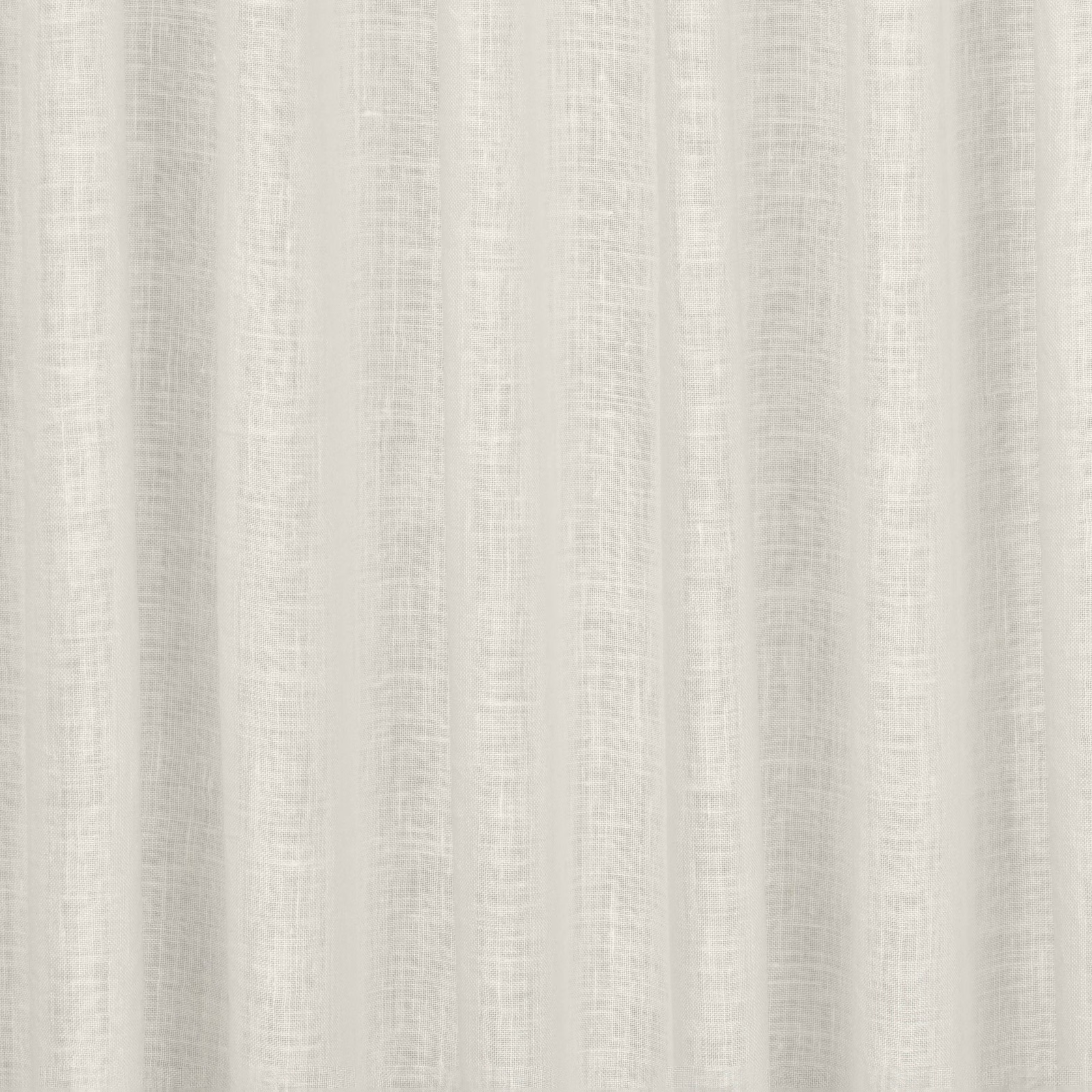 Pale porcelain ivory fabric with a fine linen-look weave and vertical tonal texture
