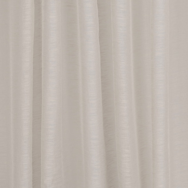 Pale sandstone cloth with subtle horizontal slub and softly reflective vertical folds