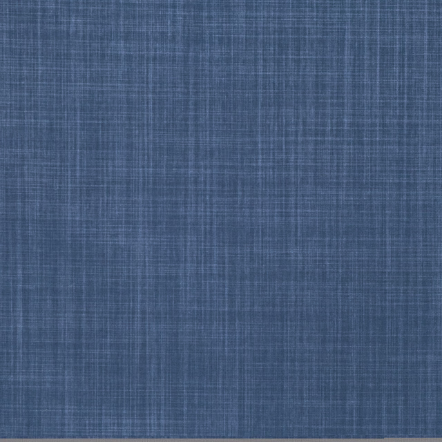 Muted slate-blue woven swatch with fine vertical and horizontal crosshatch texture