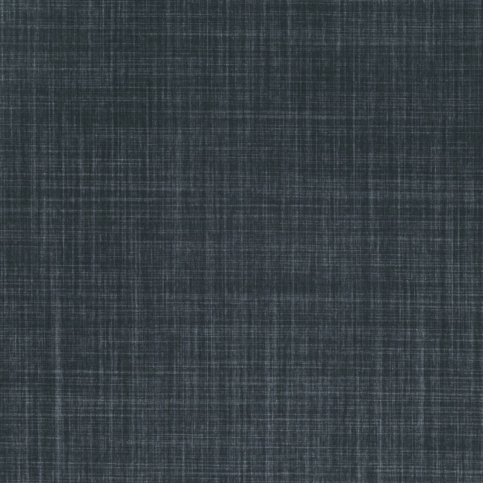 Dark blueberry blue-grey woven swatch with fine charcoal crosshatching and tonal variation