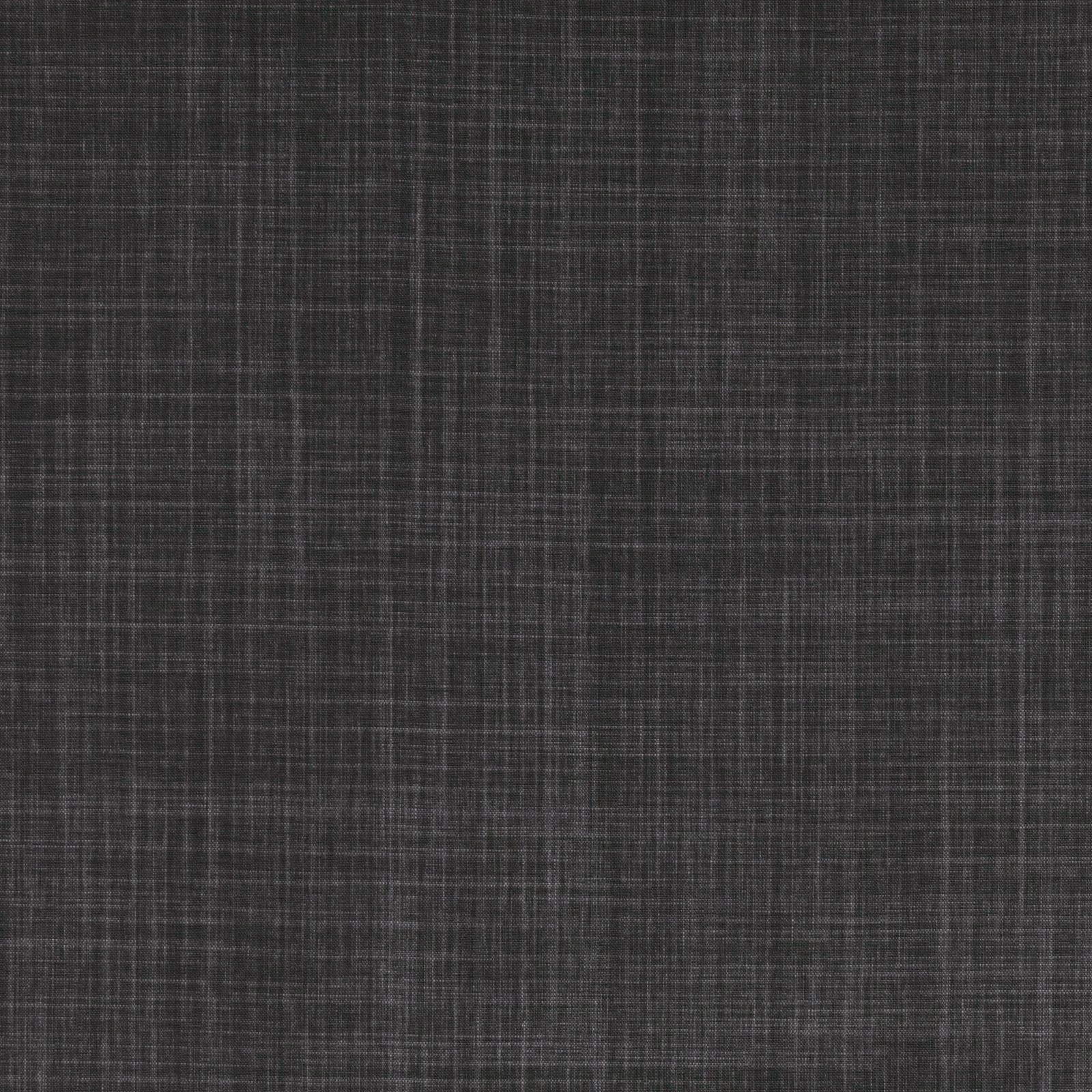 Deep charcoal grey fabric with a fine, softly varied crosshatch weave