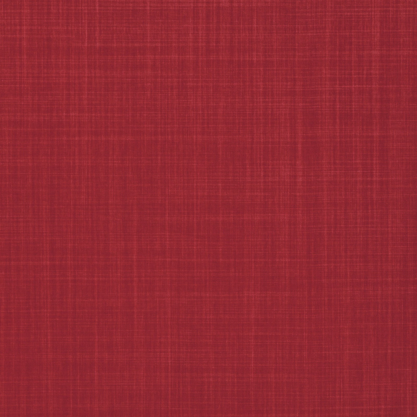 Deep lacquer red fabric with fine crosshatched woven texture