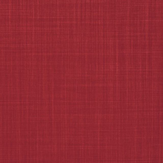 Deep lacquer red fabric with fine crosshatched woven texture