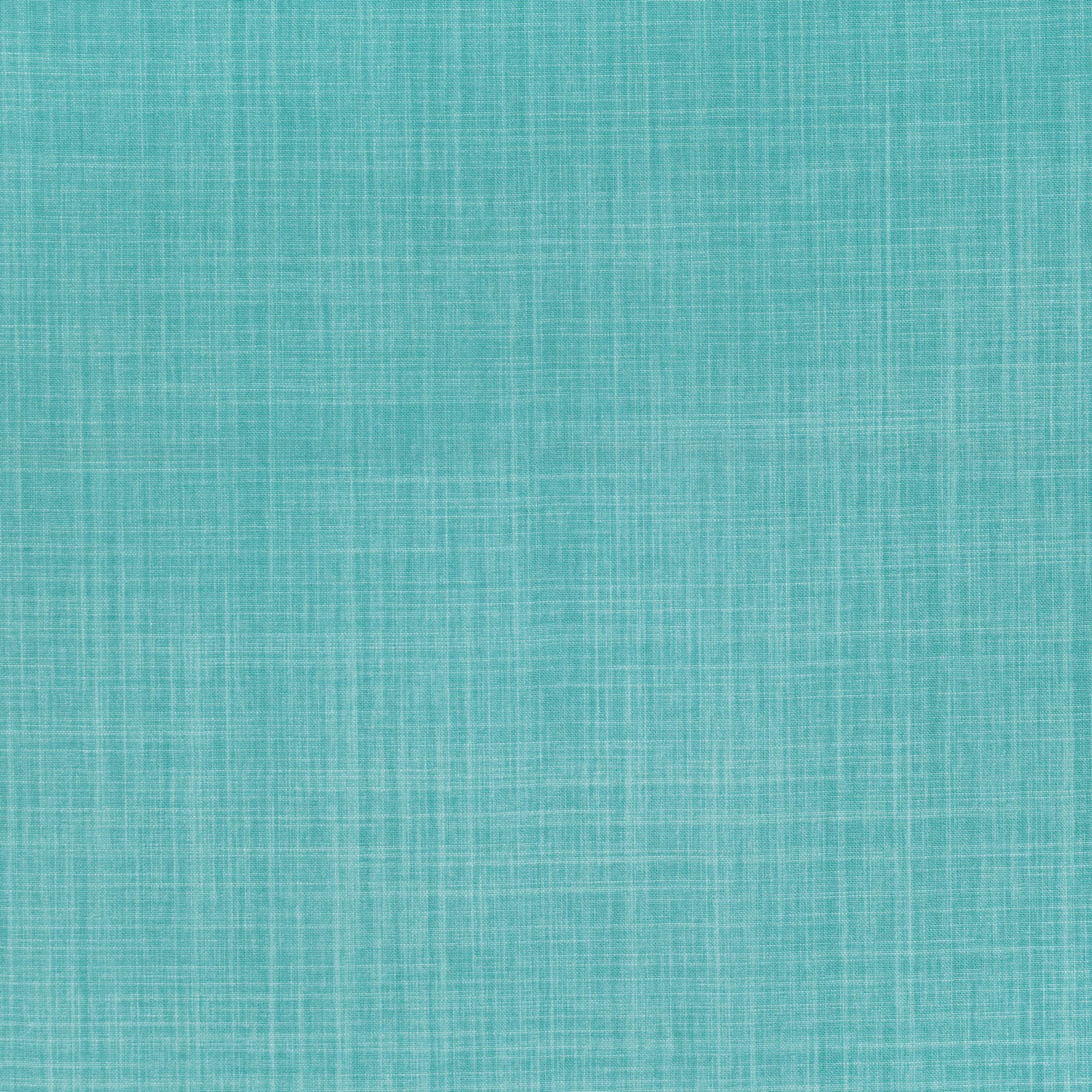 Muted lagoon teal fabric with fine pale crosshatched woven texture