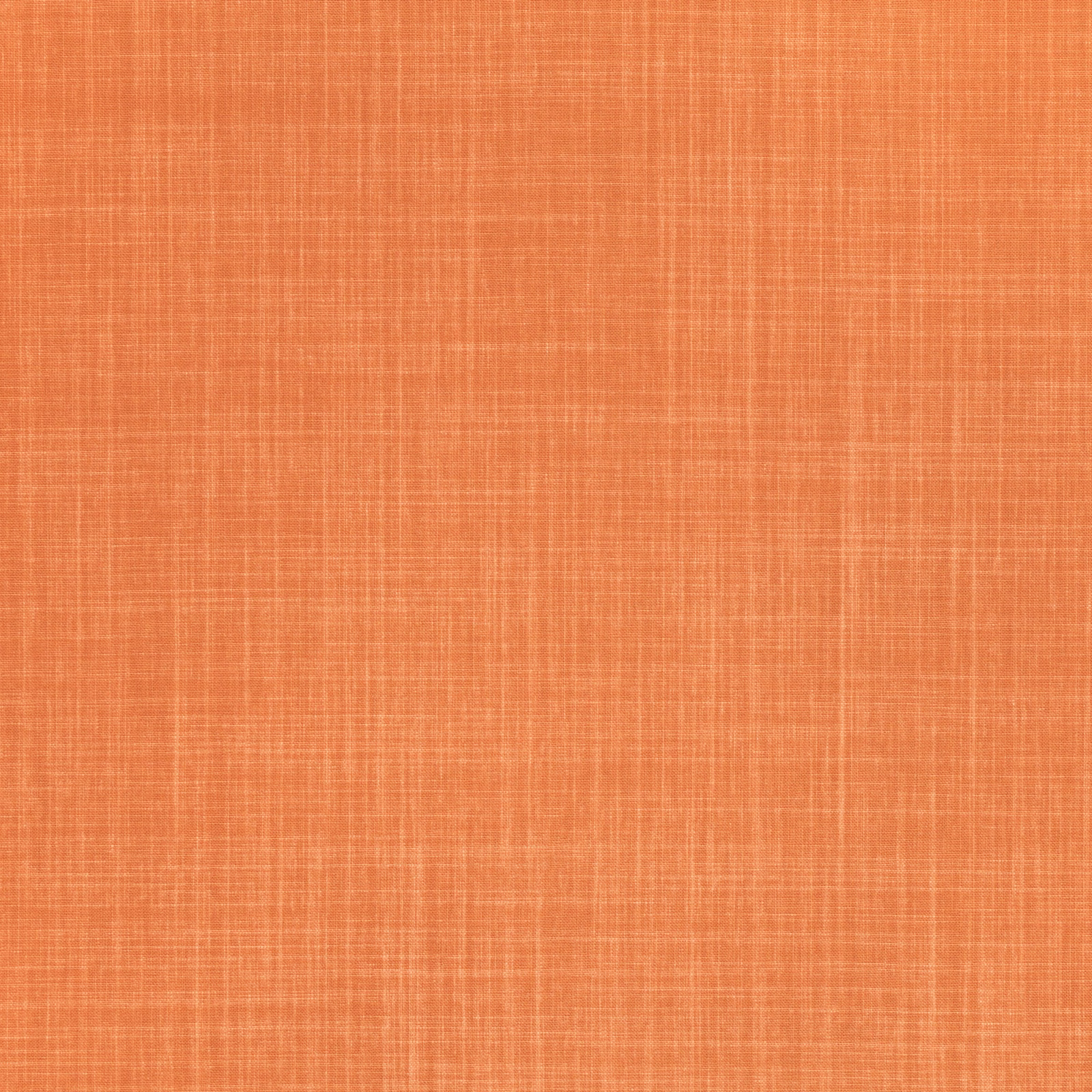 Warm pumpkin-orange woven fabric with a fine crosshatched slub texture