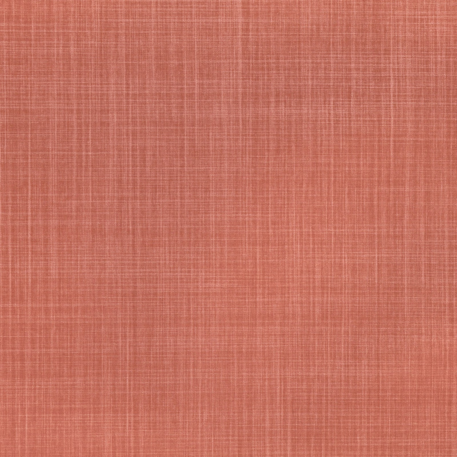 Dusty coral-terracotta fabric with fine irregular crosshatch weave and subtle tonal variation