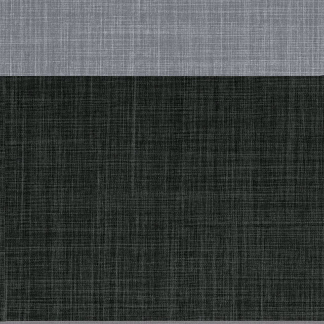 Charcoal-grey crosshatched weave with a pale grey band across the top
