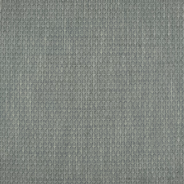 Muted sage-grey woven fabric with tiny repeating leaf-like geometric motifs