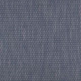 Deep indigo woven fabric with fine pale leaf motifs arranged in vertical rows