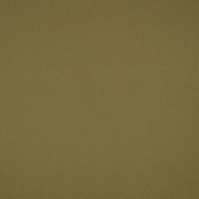 Close view of Elio Matcha’s muted olive plain weave with fine surface texture