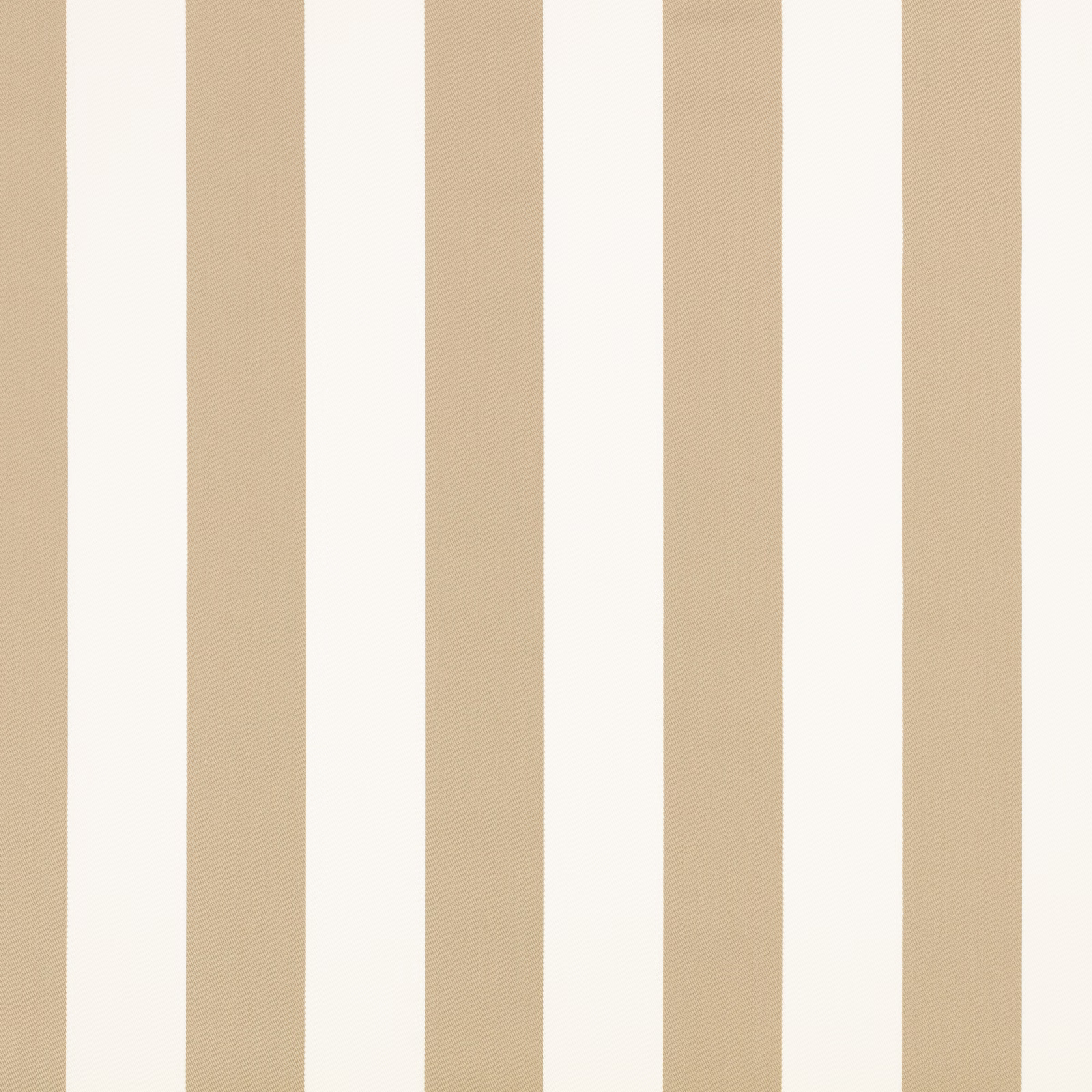 Warm jute-beige and ivory wide vertical stripes with a fine woven texture