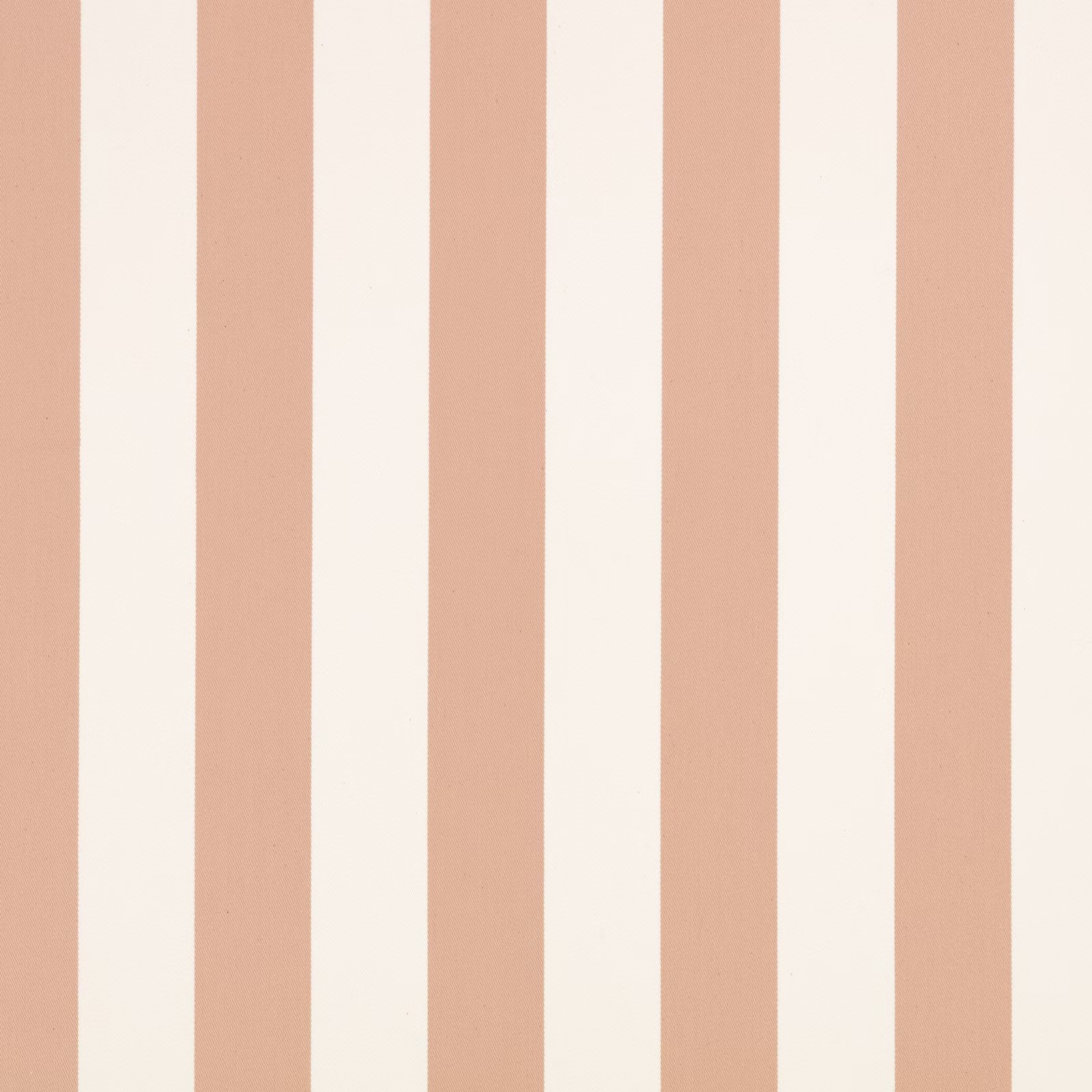 Broad Tuscan pink and ivory vertical stripes on a subtly textured woven fabric
