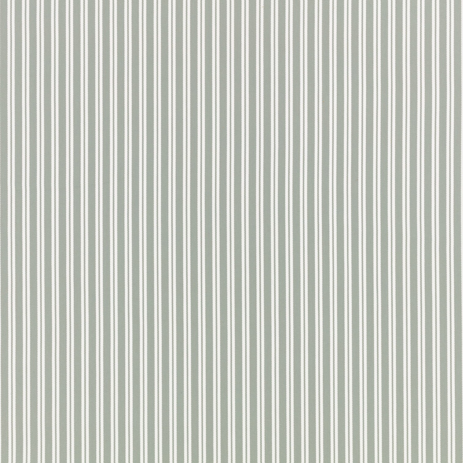 Muted eucalyptus green and cream fabric with irregular vertical stripes
