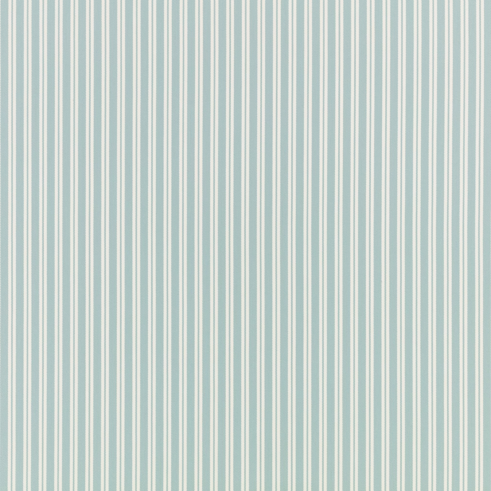 Pale aqua-teal textile with fine irregular vertical cream stripes and softly woven surface
