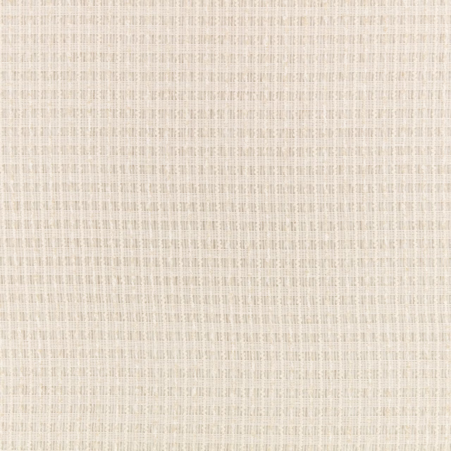 Warm ivory Egret woven swatch with a fine, softly irregular cream grid