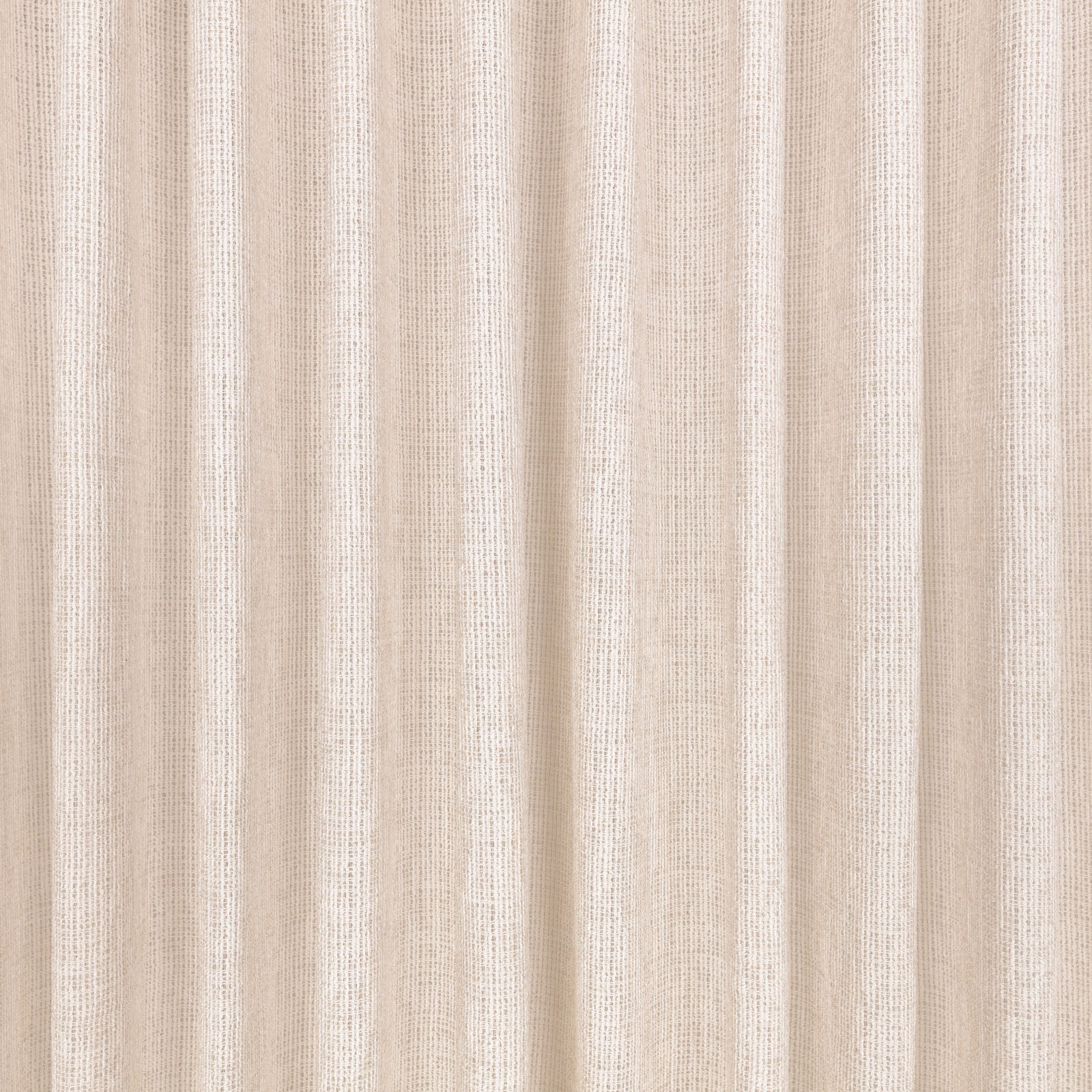 Pale pearl-cream fabric with fine vertical ribbed lines and a softly woven surface