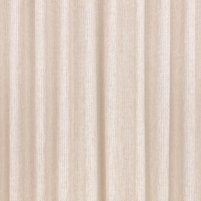 Pale pearl-cream fabric with fine vertical ribbed lines and a softly woven surface