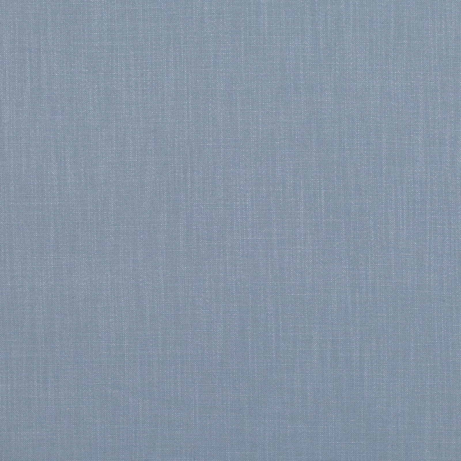 Muted cornflower blue fabric with fine crosshatch weave and softly grainy texture
