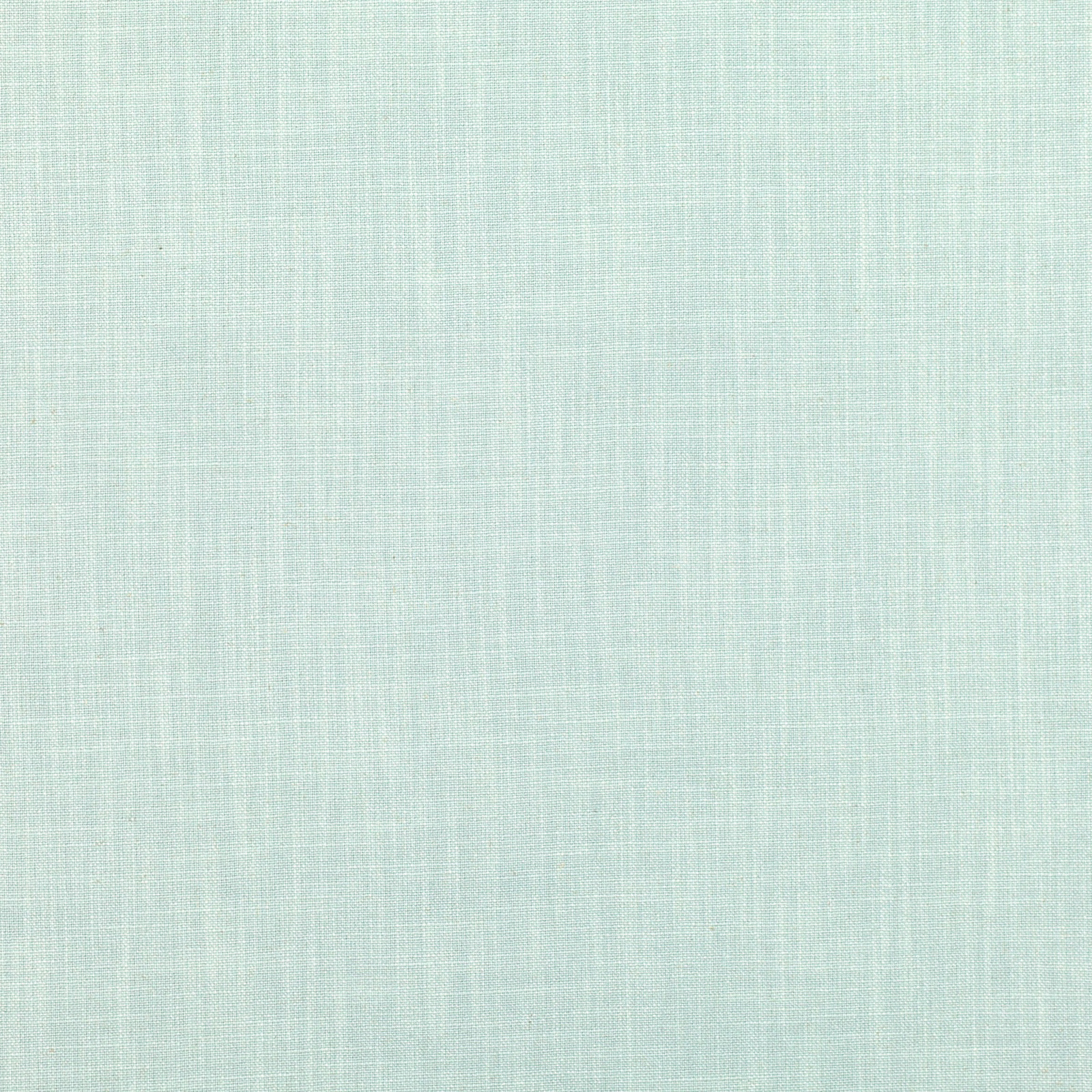 Pale aqua Faroe fabric with fine crosshatched plain weave and softly mottled texture