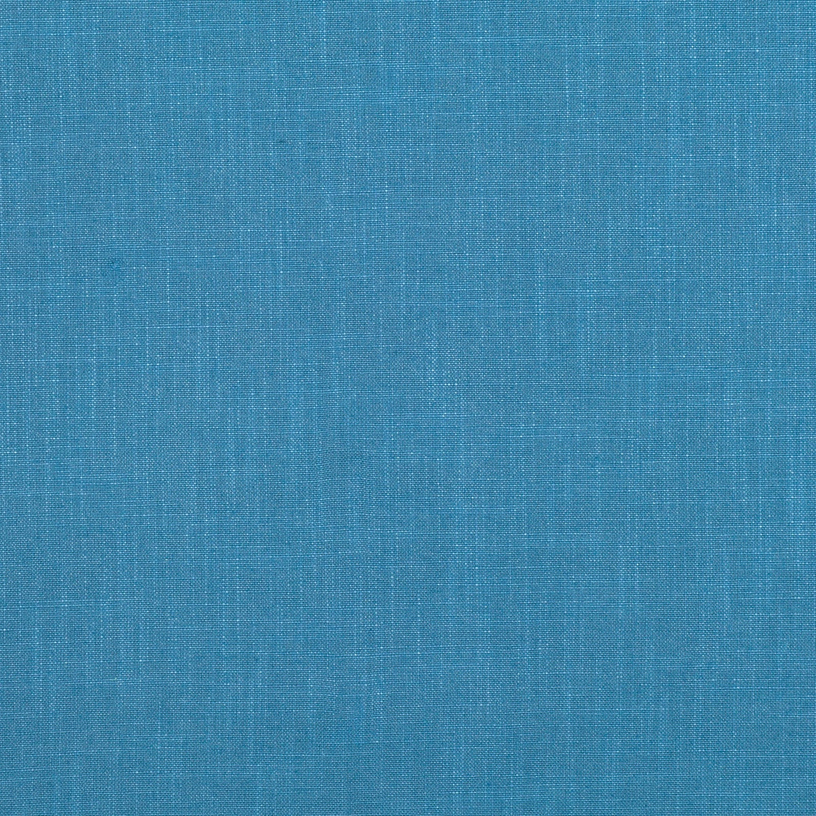Turquoise-blue Emin Fiji textile showing a fine, softly crosshatched woven surface