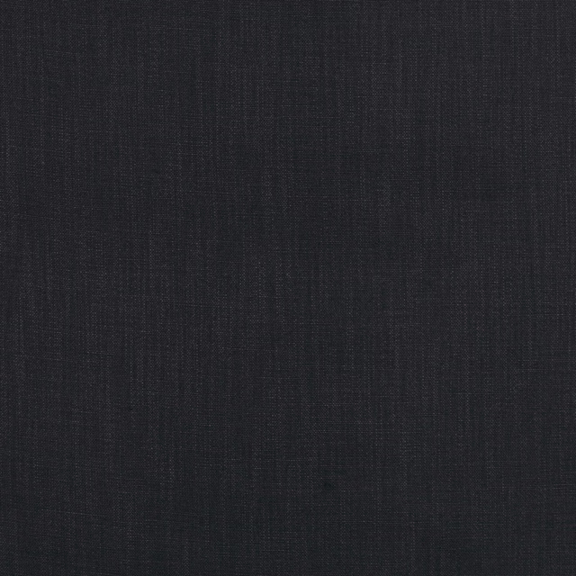 Dark Indian Ink blue-black fabric with fine vertical strié and close woven texture
