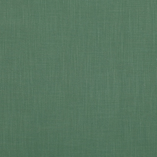 Muted shamrock green fabric with a fine crosshatched woven surface