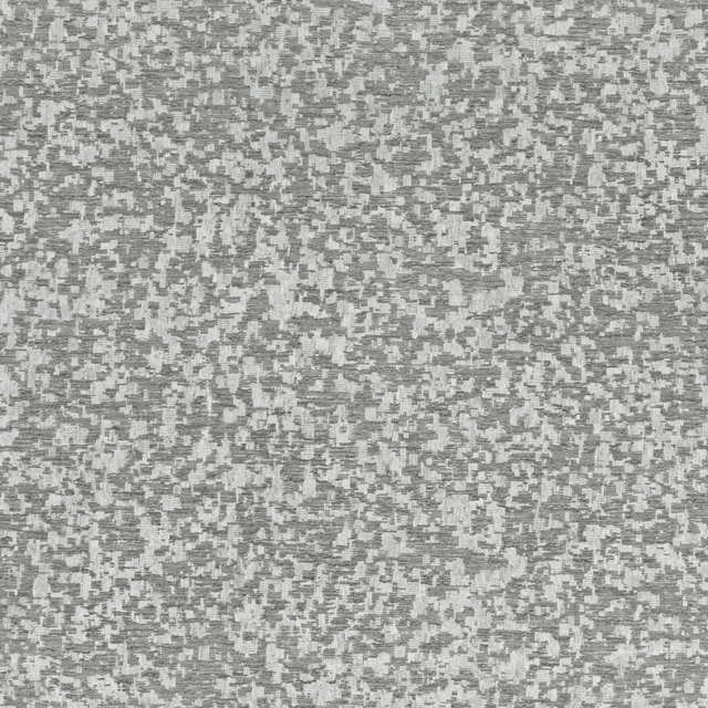 Cool grey wallcovering with dense pale flecks and broken tweed-like texture