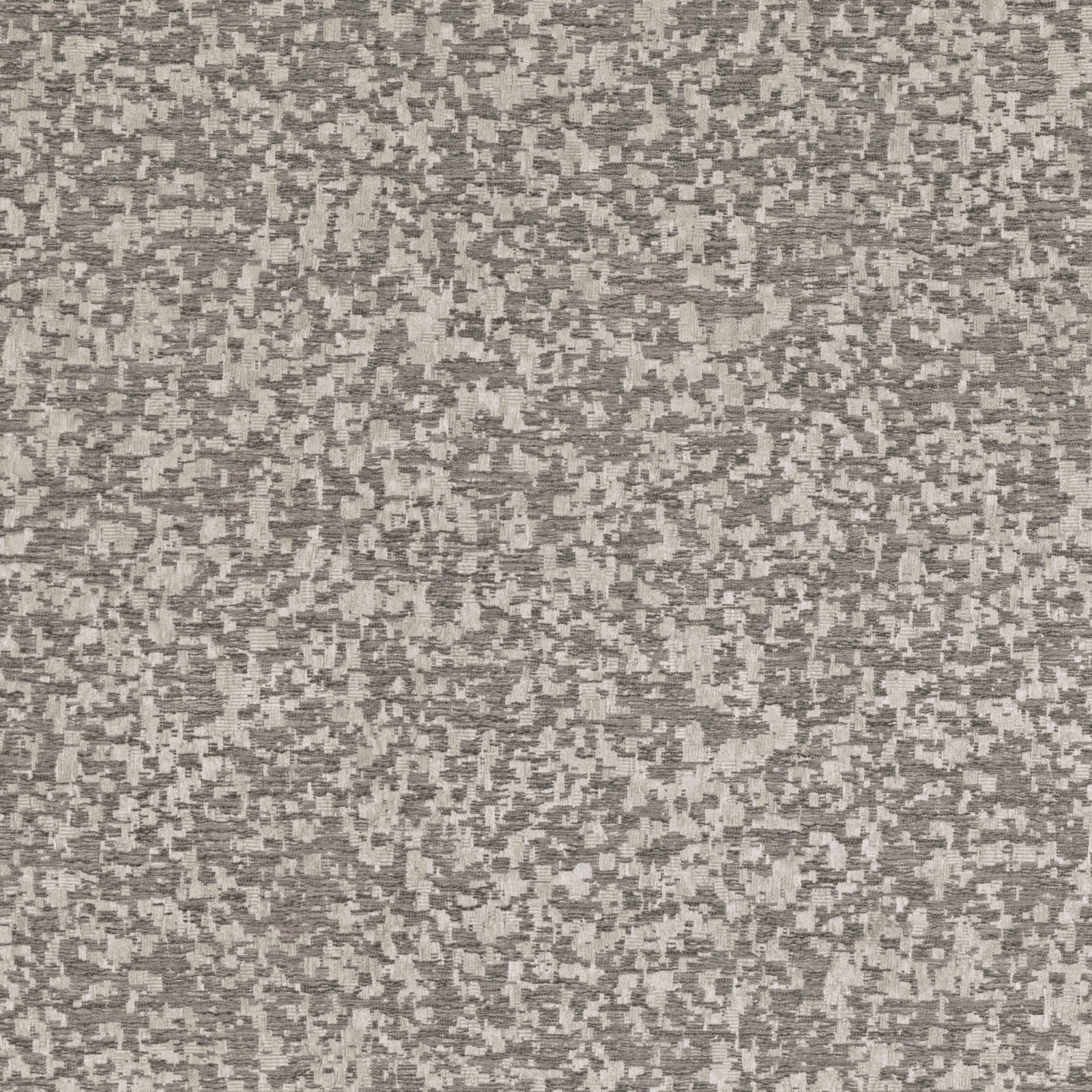 Mottled taupe-grey wallpaper with fine broken umber and light mineral-like patterning