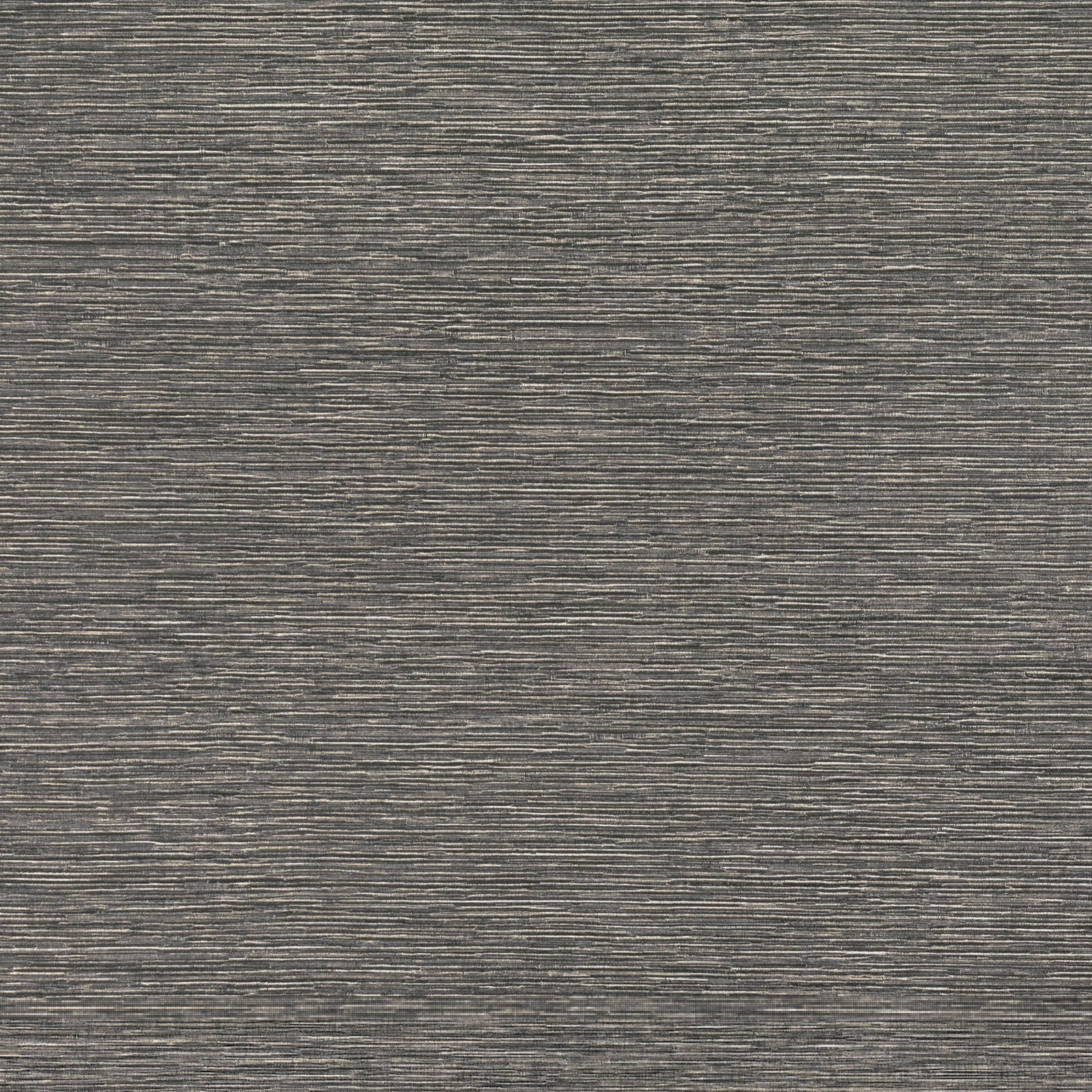 Charcoal-grey wallpaper with fine horizontal striations and subtle taupe tonal variation