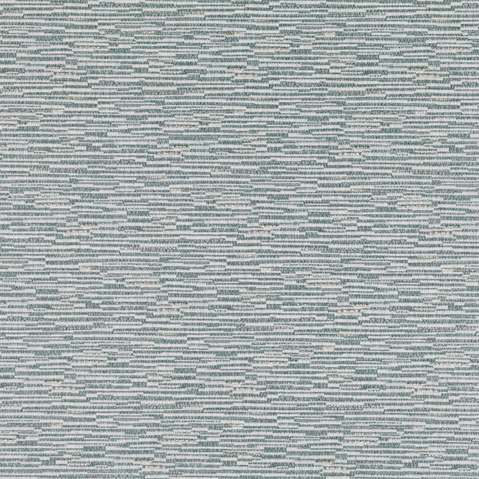 Pale grey wallpaper with fine broken blue-green horizontal striations