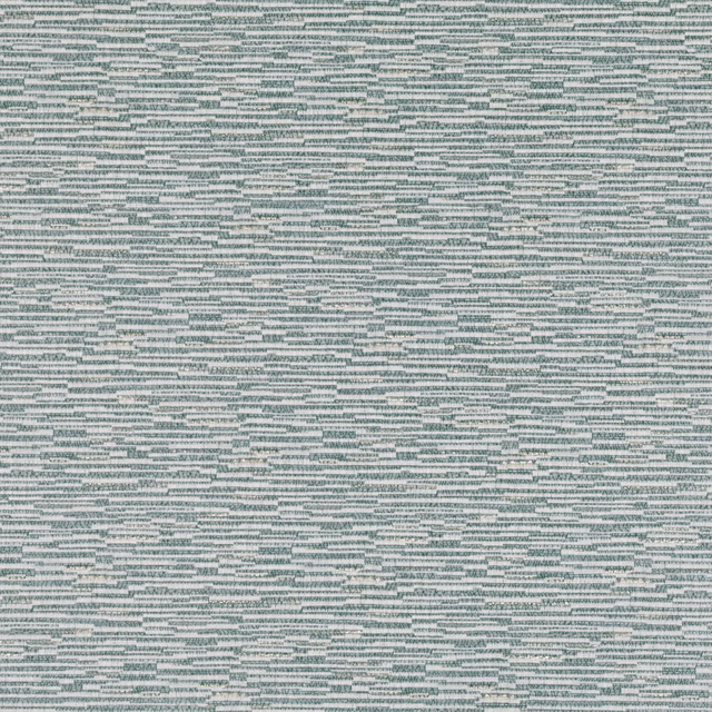 Pale grey wallpaper with fine broken blue-green horizontal striations