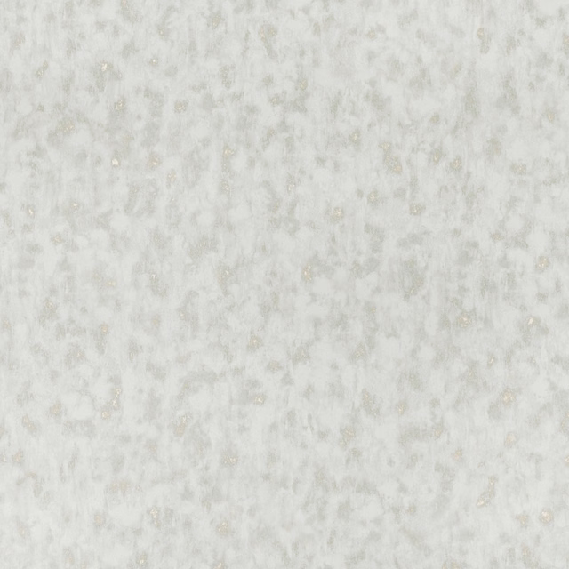 Pale ivory wallpaper with cloudy beige-grey mottling and tiny warm glinting flecks