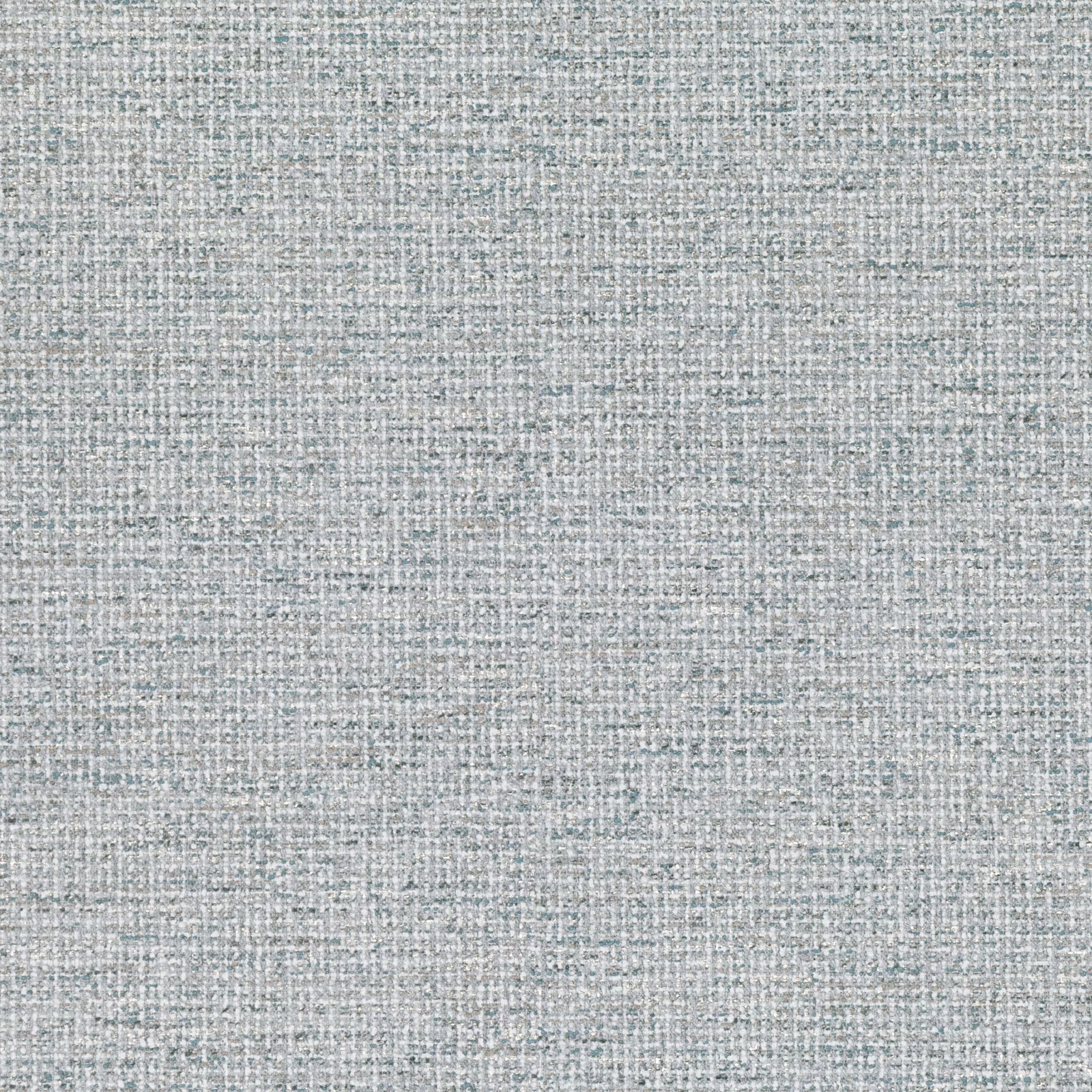 Pale blue-grey wallpaper with fine irregular linen-look crosshatch texture