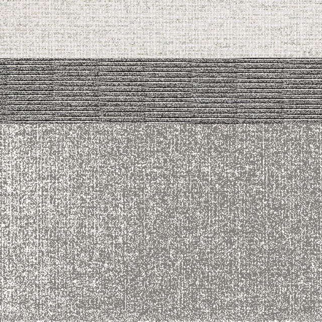Warm taupe wallpaper with charcoal horizontal band and mottled vertical lower texture