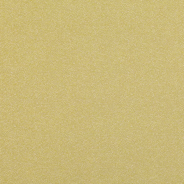 Muted fenugreek-yellow fabric with a fine pale all-over dotted woven texture