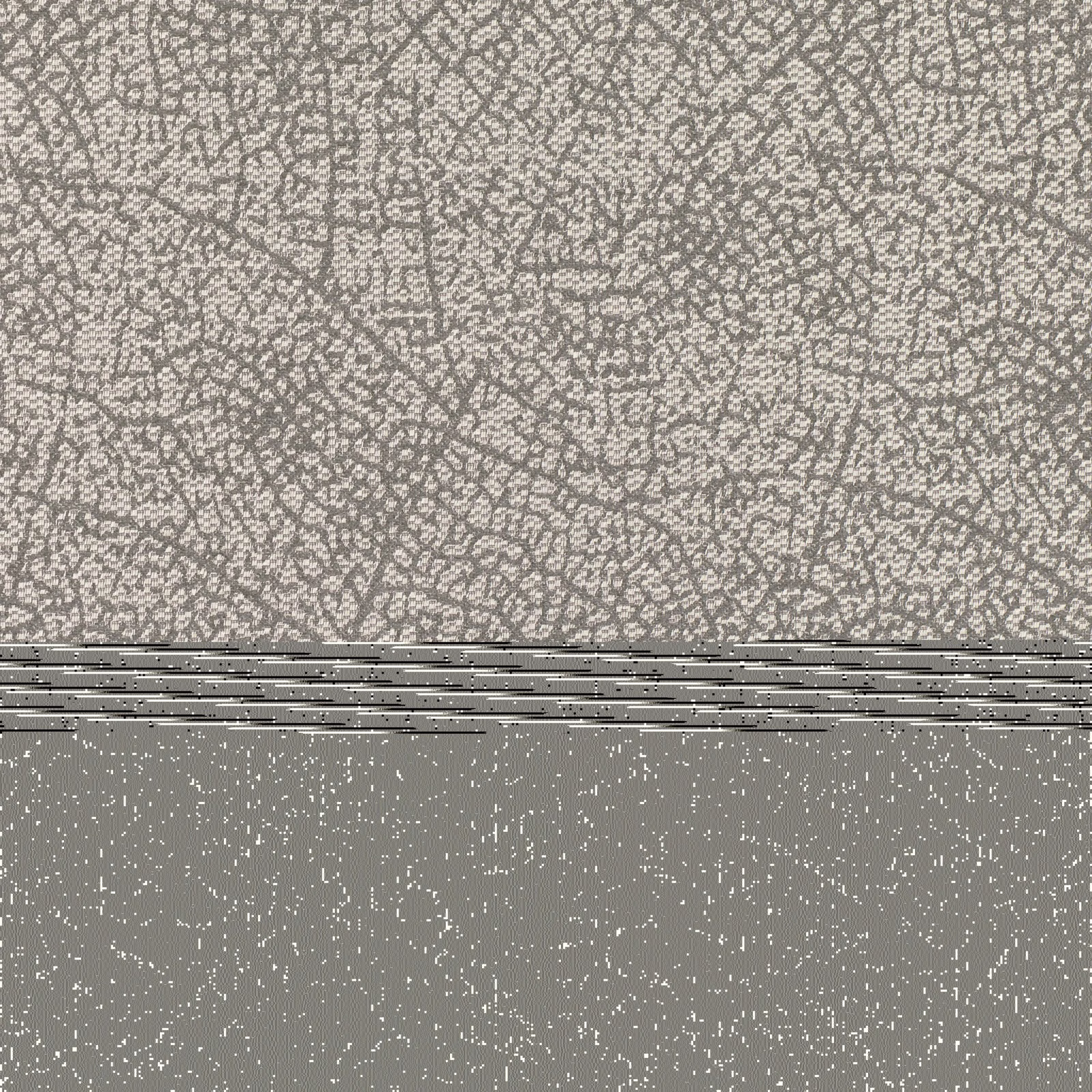 Stone-grey Kenza Tweed showing branching pale lines above a darker speckled field