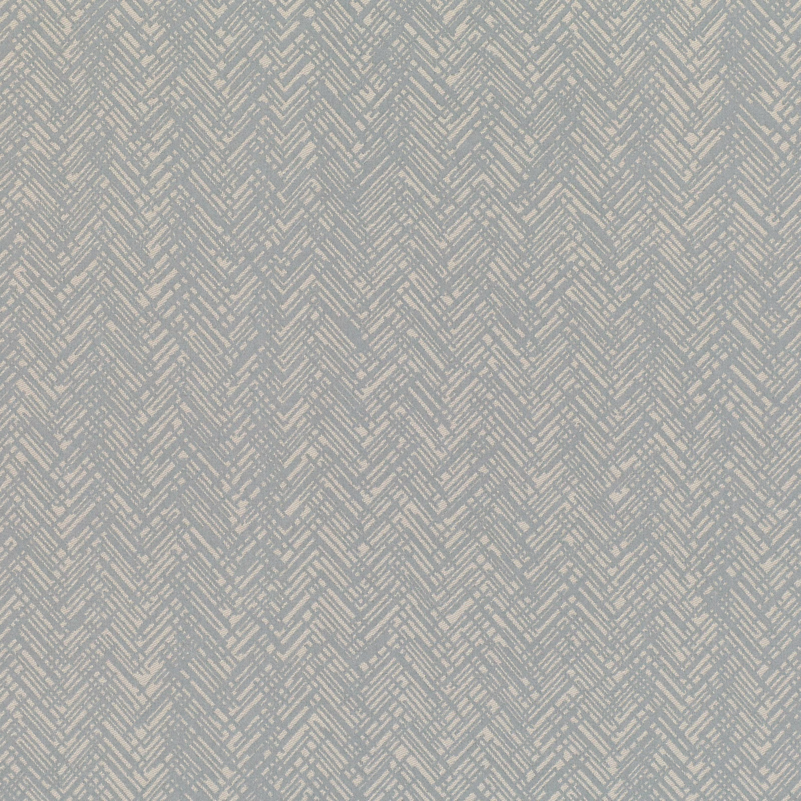 Soft blue-grey fabric with a fine broken diagonal geometric pattern