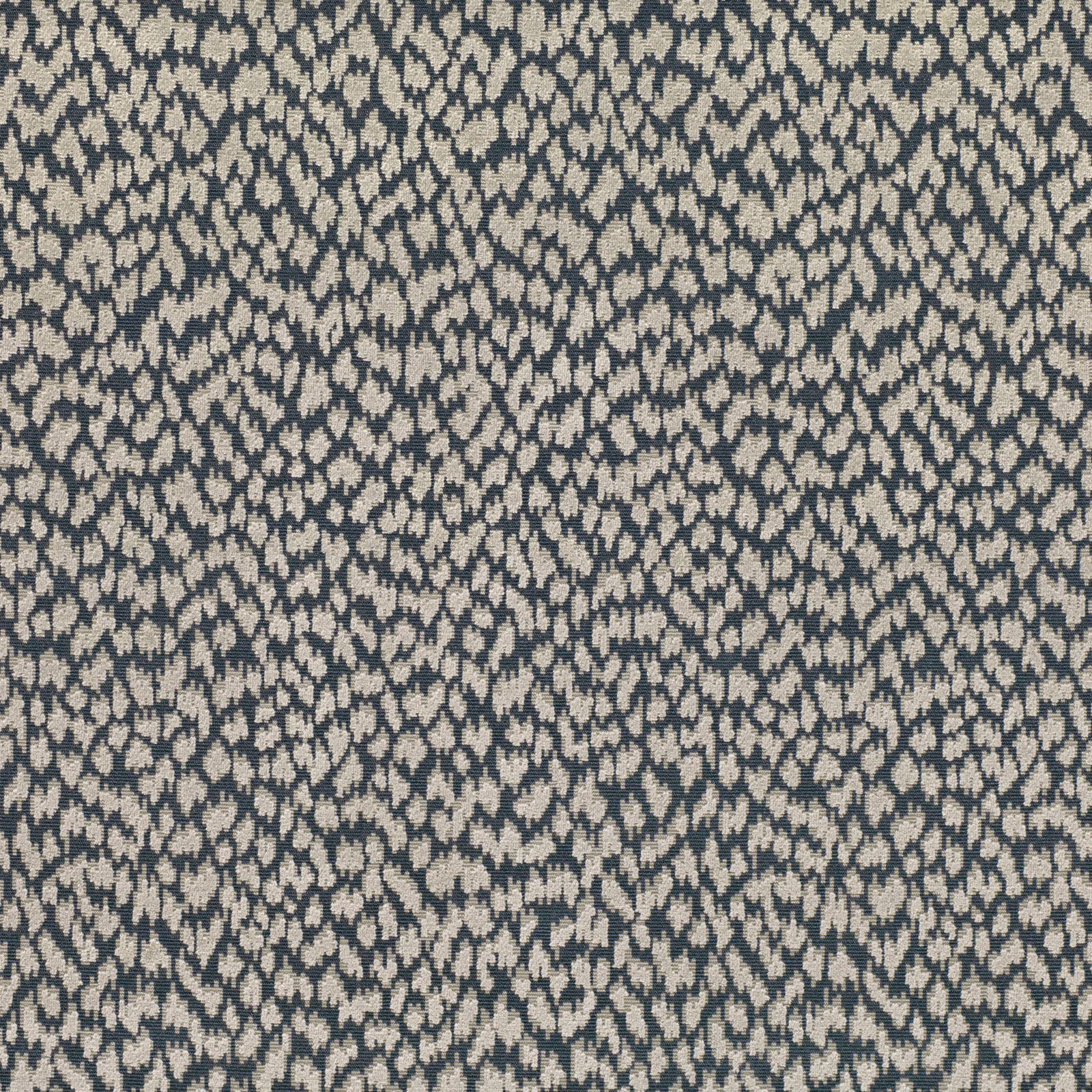 Dense taupe textile with pale irregular leaf-like flecks in a dark woven ground