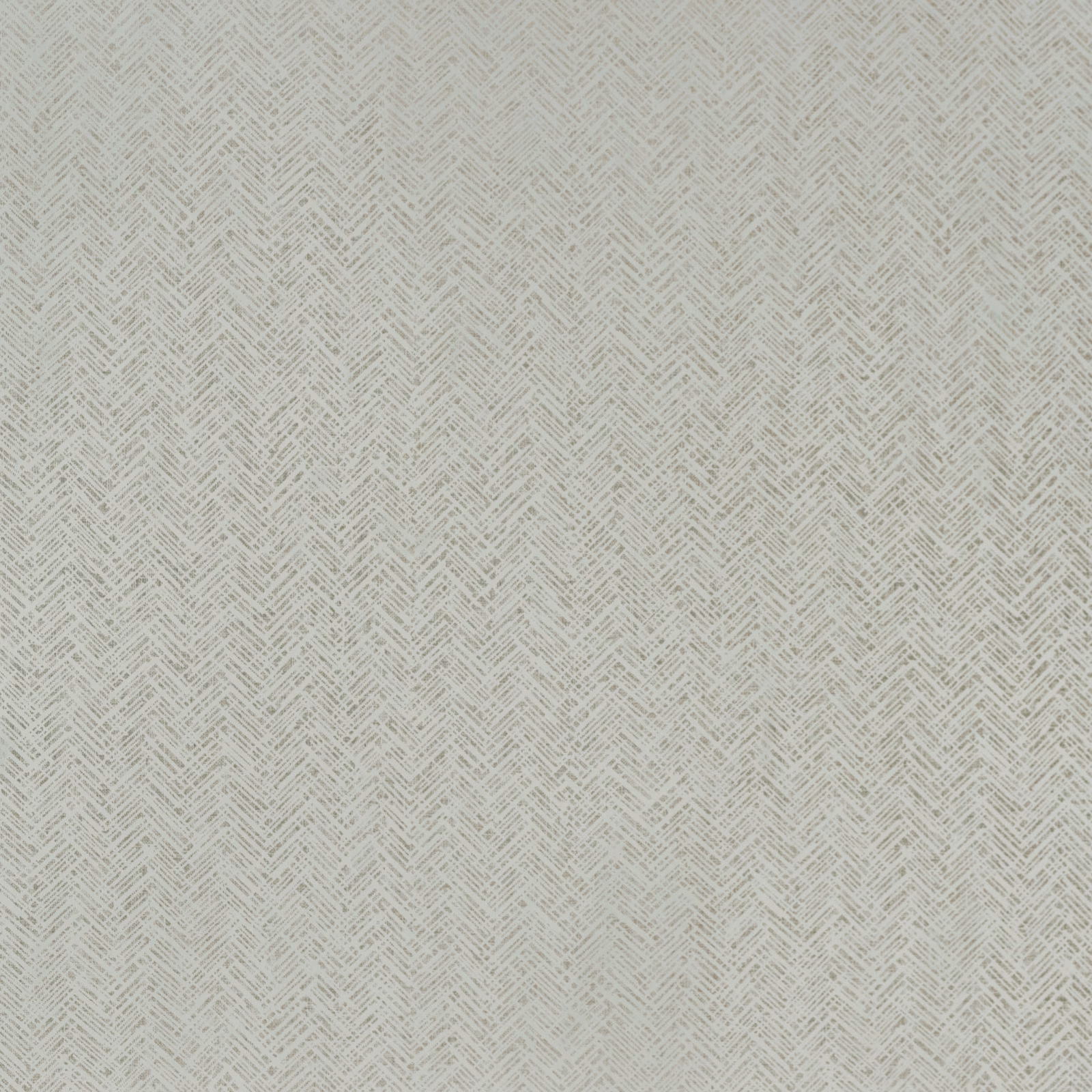 Pale eau de nil wallpaper with fine grey herringbone marks and subtle woven texture