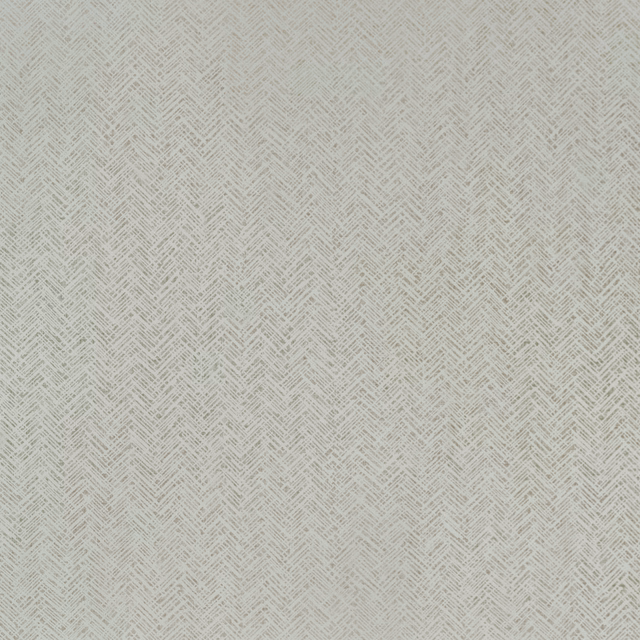 Pale eau de nil wallpaper with fine grey herringbone marks and subtle woven texture