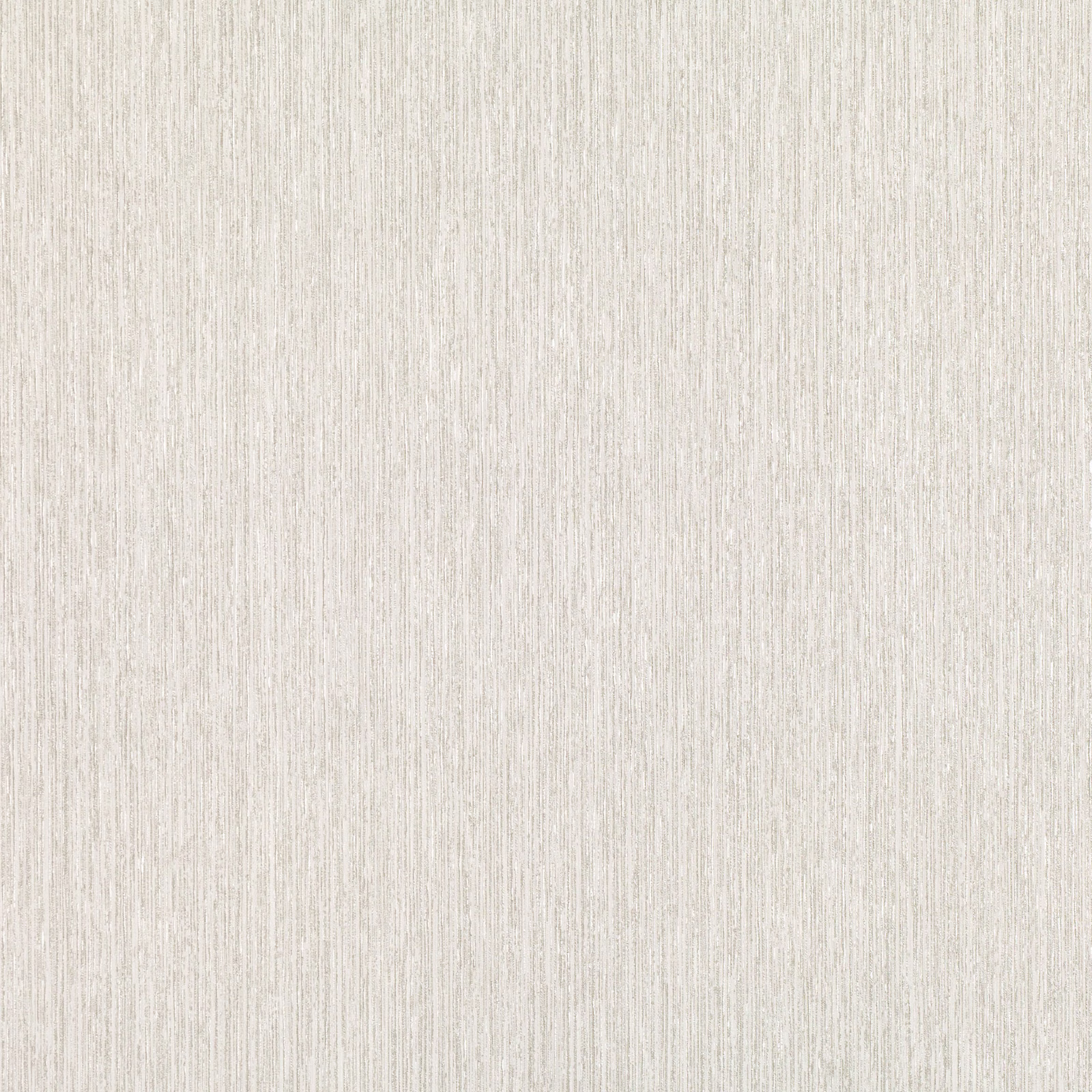Pale egret cream wallcovering with fine vertical grey-beige striations and subtle texture