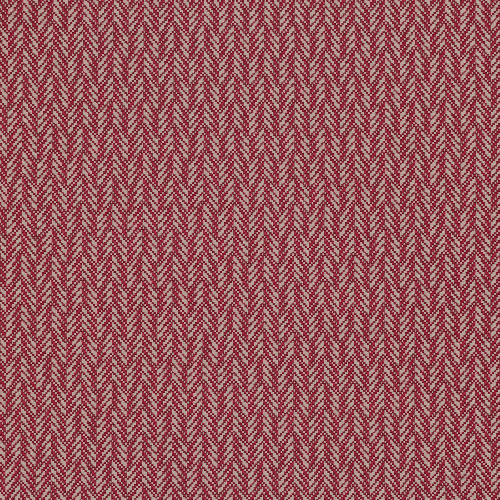 Muted berry-red woven fabric with fine repeating vertical chevron pattern and soft grey flecks