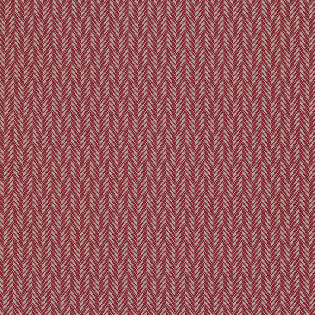 Muted berry-red woven fabric with fine repeating vertical chevron pattern and soft grey flecks