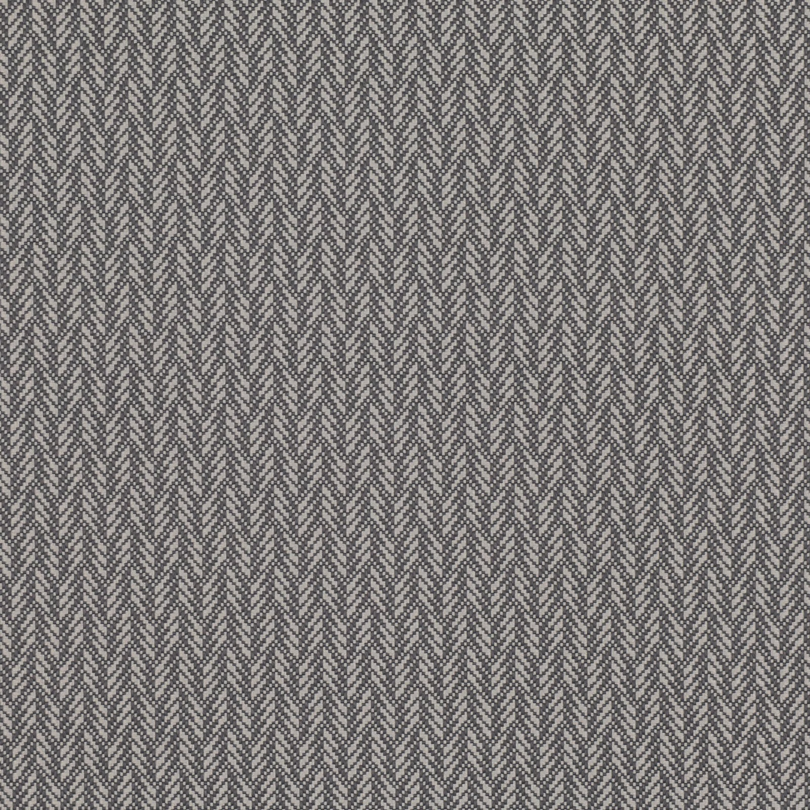 Charcoal-grey woven fabric with a fine vertical herringbone texture