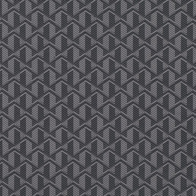 Dark charcoal Perez Raven fabric with a small interlocking chevron weave