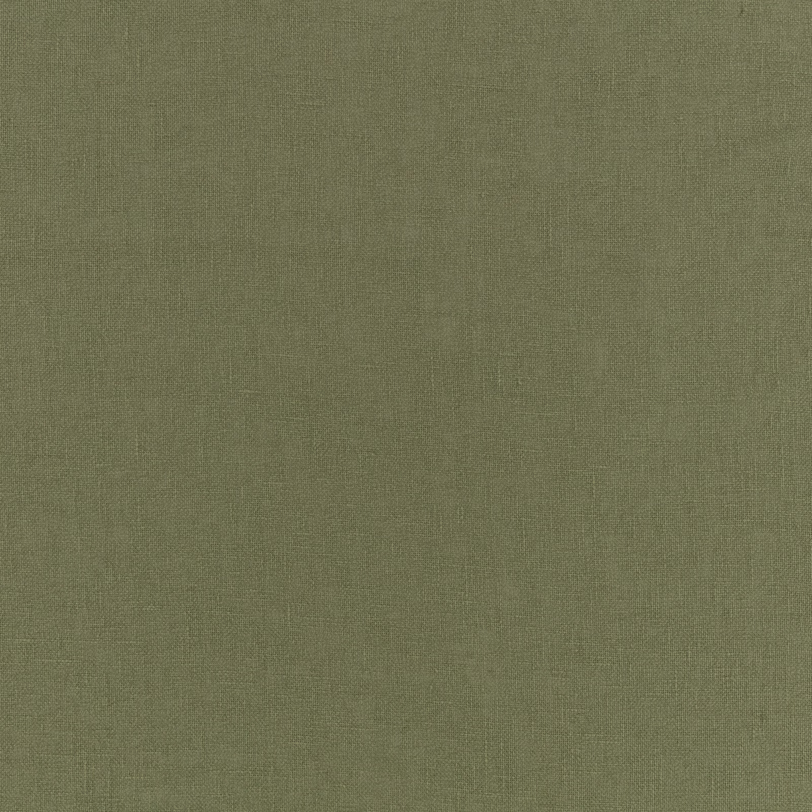 Muted tarragon olive fabric with a fine plain woven texture and subtle tonal variation