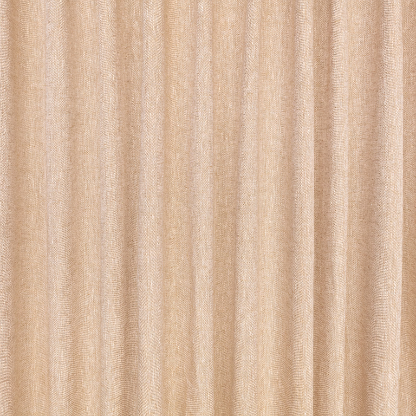Warm nutmeg beige textile with fine striations and soft vertical drapery folds