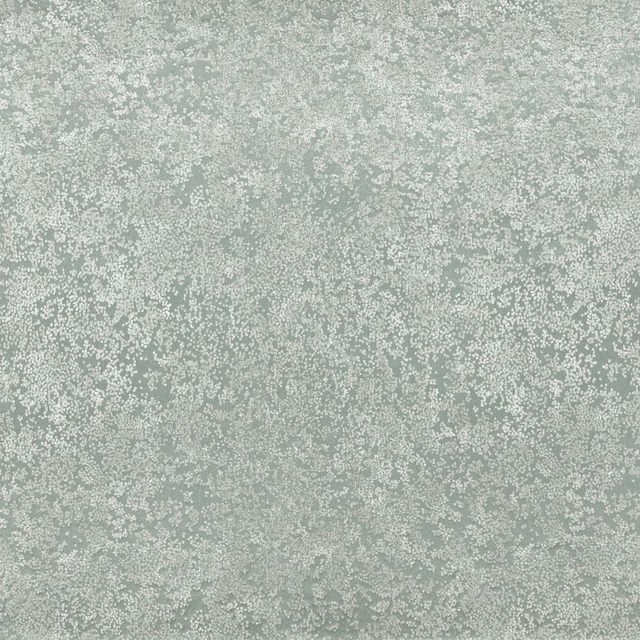 Pale seaglass green textile with dense white-grey mottling and fine granular texture