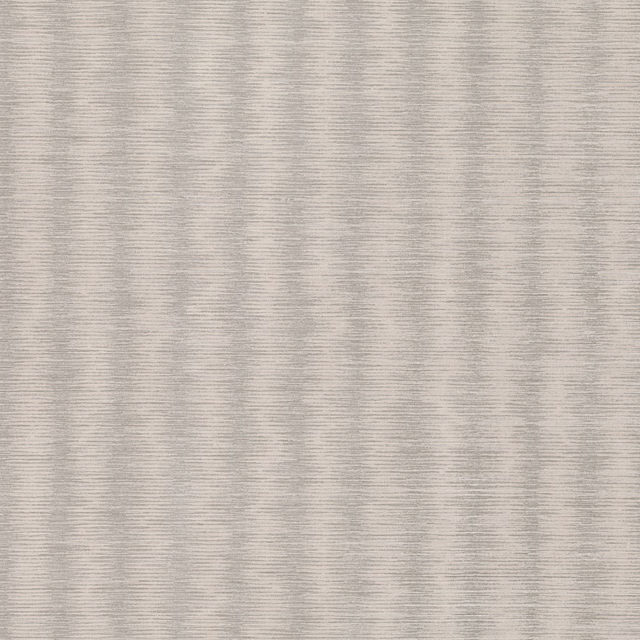 Pale silver-grey wallpaper with fine irregular vertical striations and softly textured surface
