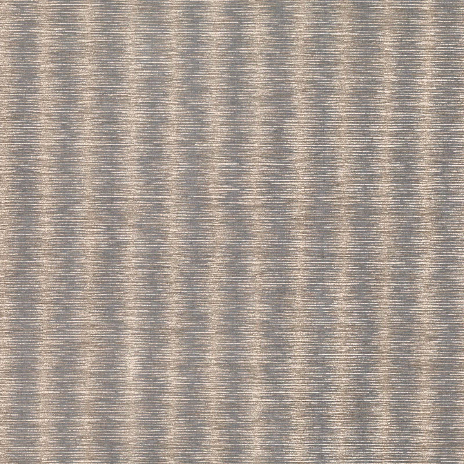 Muted vintage bronze wallpaper with softly shimmering vertical striations and fine horizontal texture